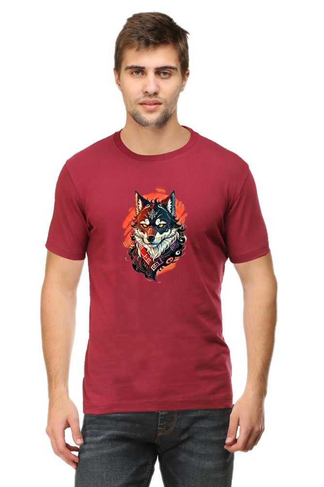 Alpha Wolf Red Gradient T-shirt