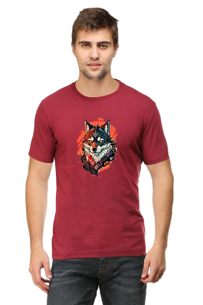 Alpha Wolf Red Gradient T-shirt