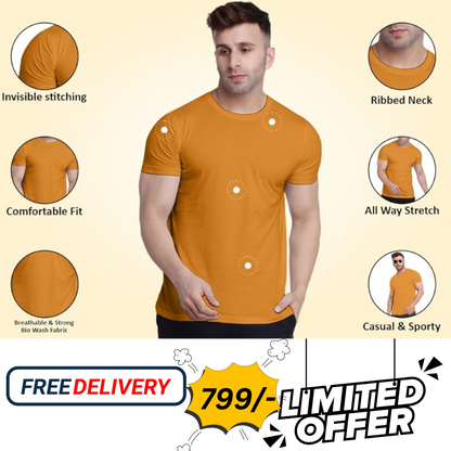 Daily wear Pick Any 3 @799: Plain T-Shirt Combo