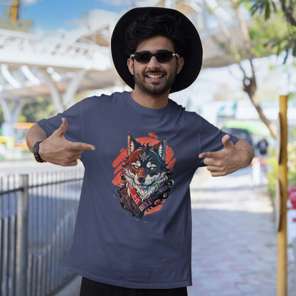 Alpha Wolf Red Gradient T-shirt