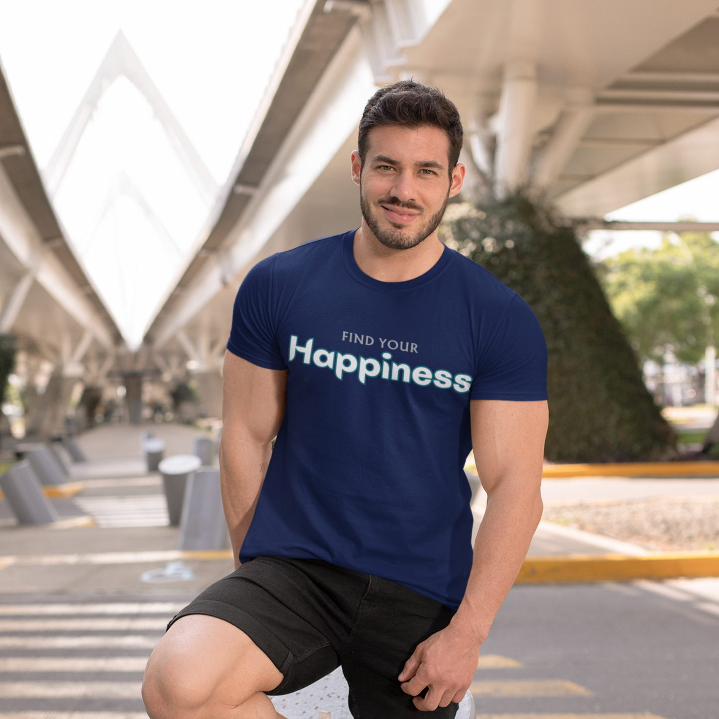 Find Your Happiness on wearing Classic Tshirt