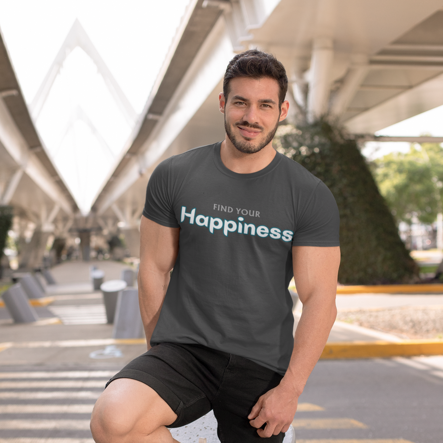 Find Your Happiness on wearing Classic Tshirt